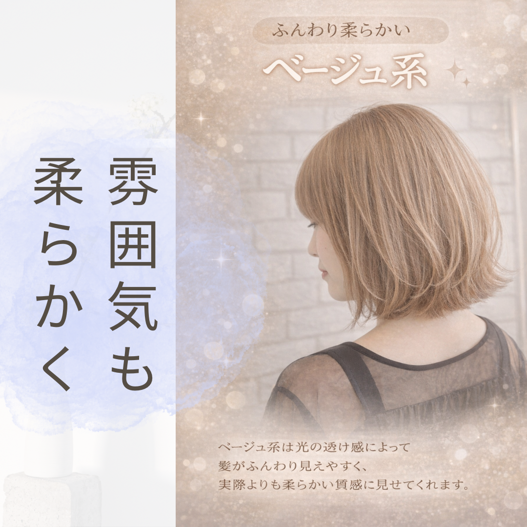 ③ 髪が柔らかく見え、質感がアップする