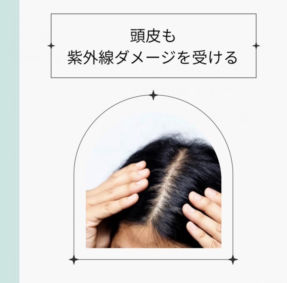 頭皮も紫外線ダメージを受ける