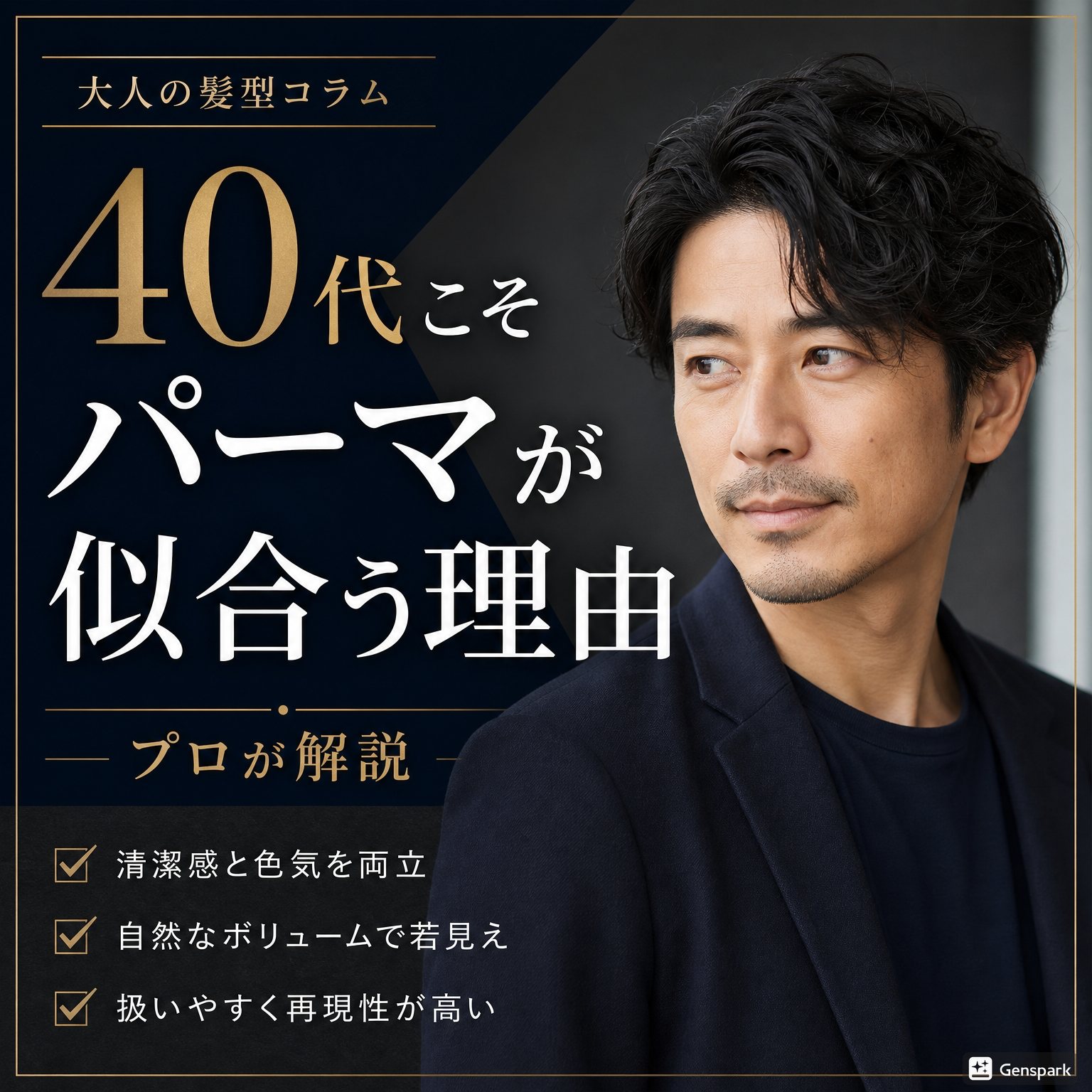 【40代の髪型改革】「なんか垢抜けない」の解決策はパーマだった！現役美容師が教える、大人の男にこそパーマが似合う4つの理