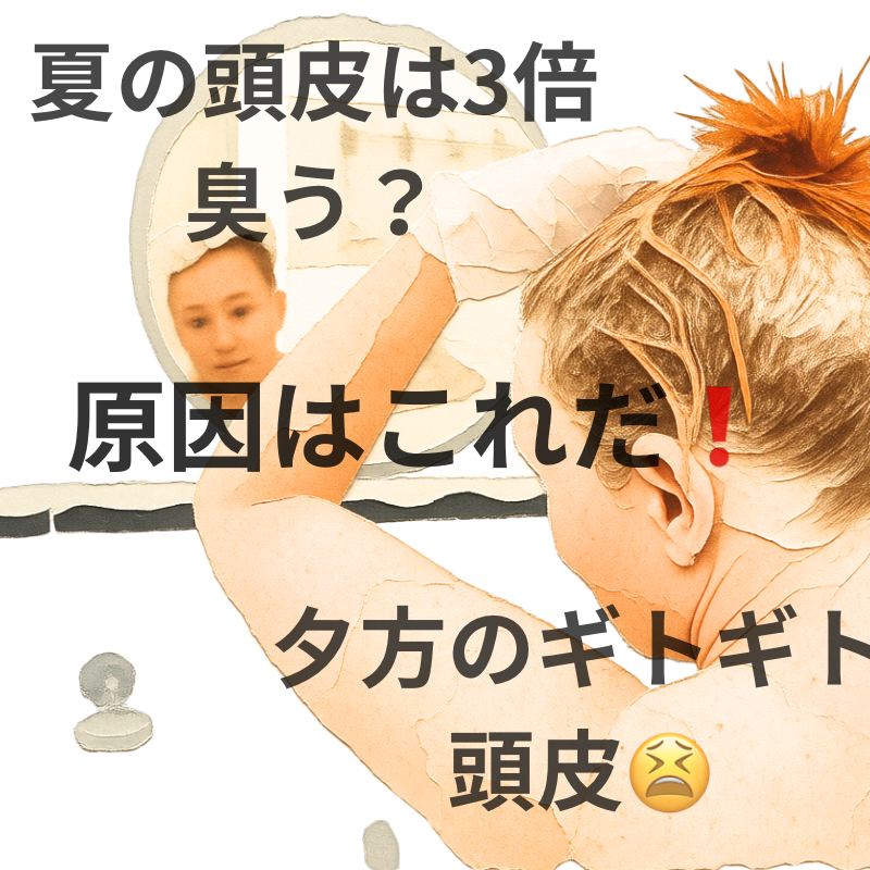 洗っても臭う？！真夏到来！頭皮の夏バテケア！
