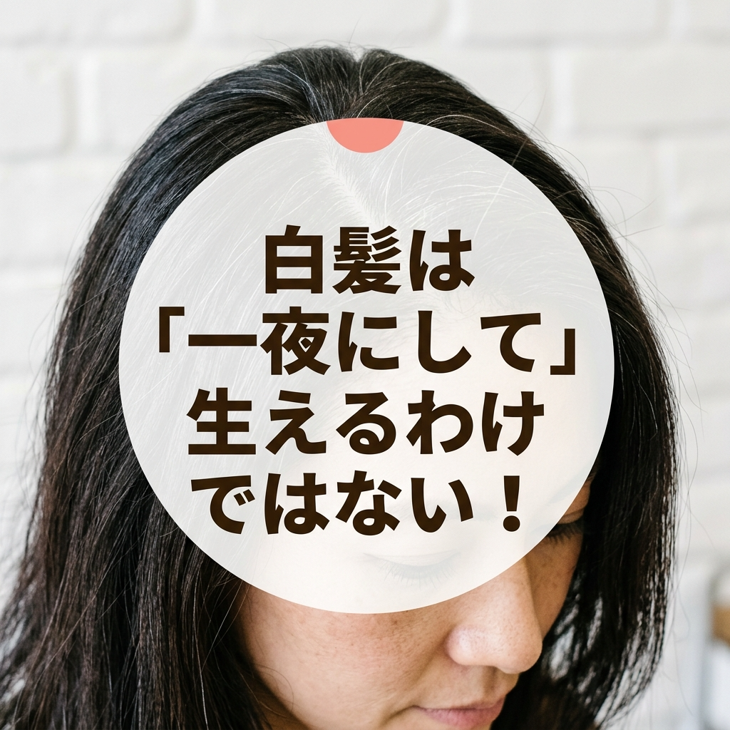 白髪は「一夜にして」生えるわけではない！