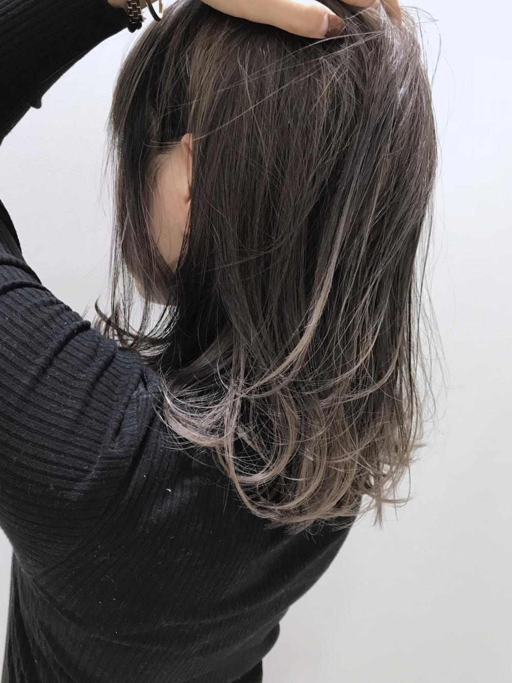 グラデーション×パープルグレージュ
