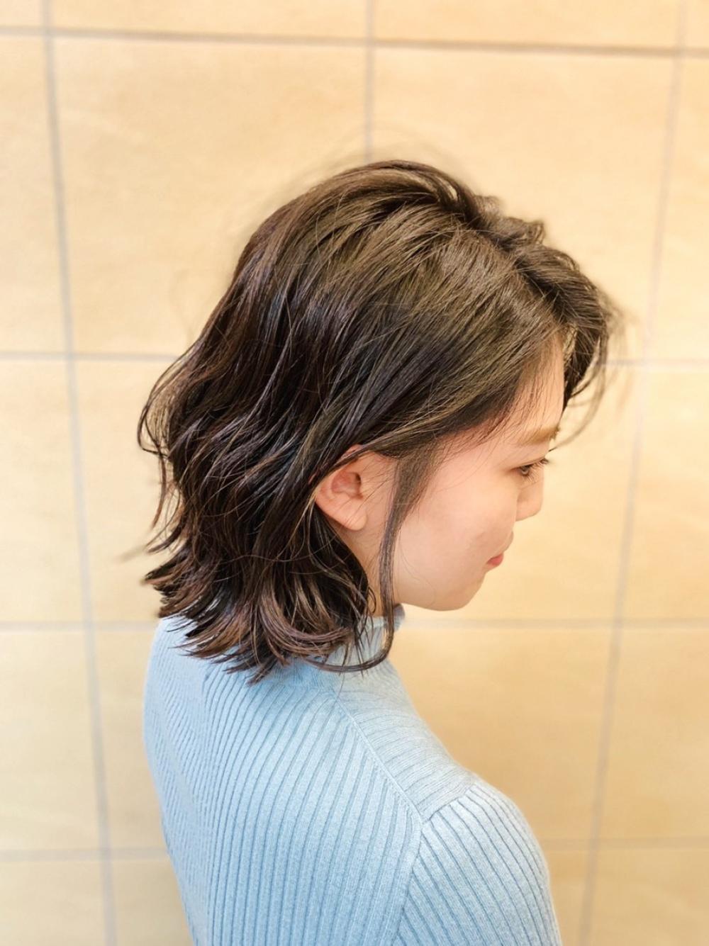 大人可愛い★ 耳かけ外ハネボブ