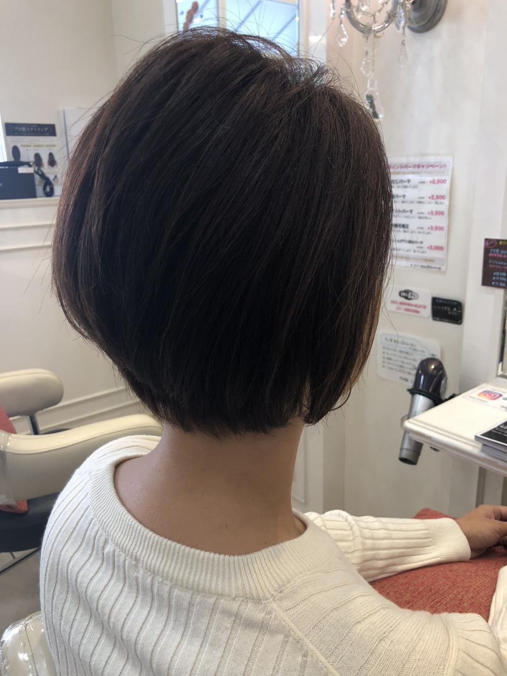 大人可愛いショートボブ｜サブ写真③