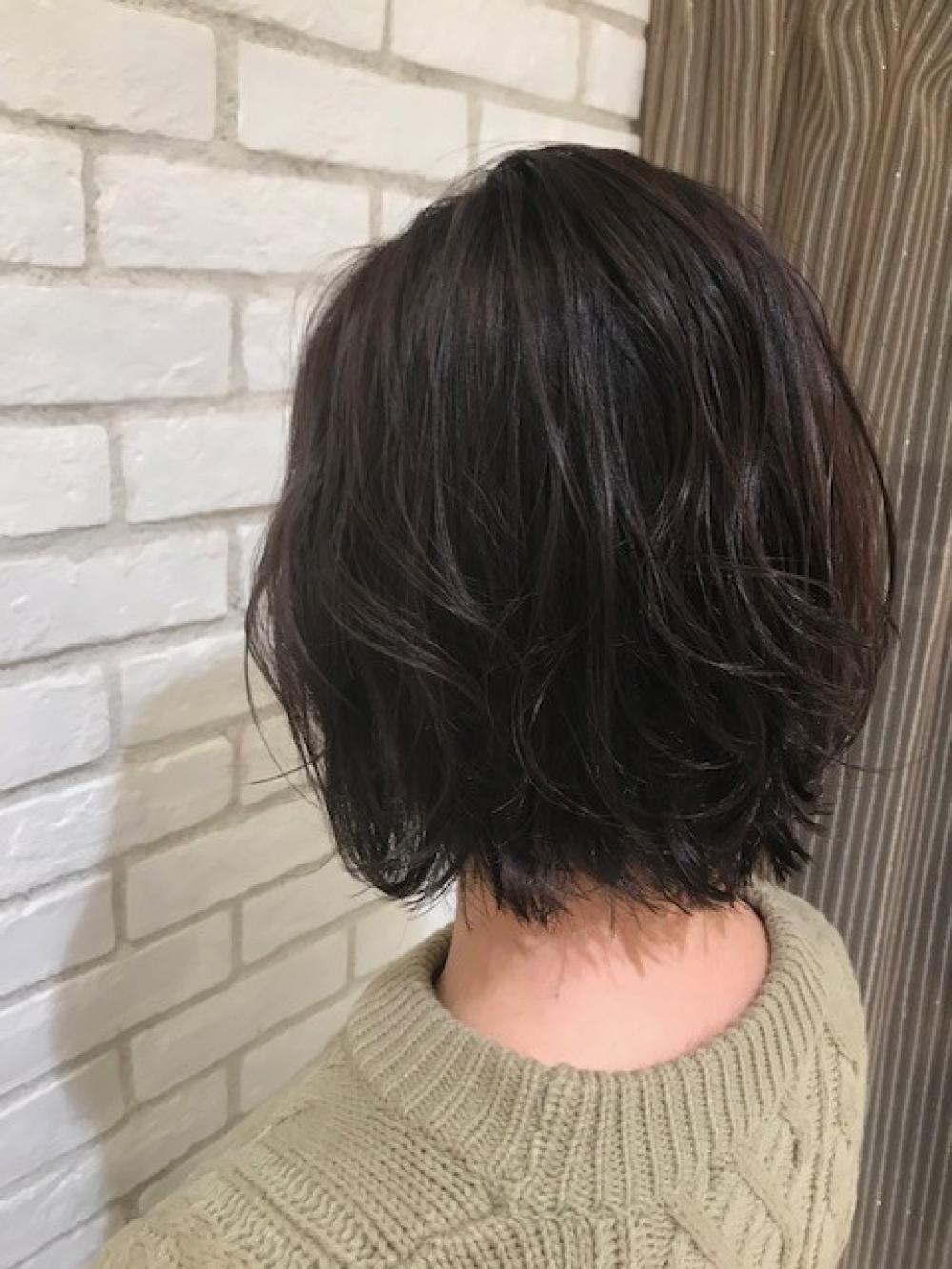 レイヤーボブ×パープルカラー｜サブ写真②