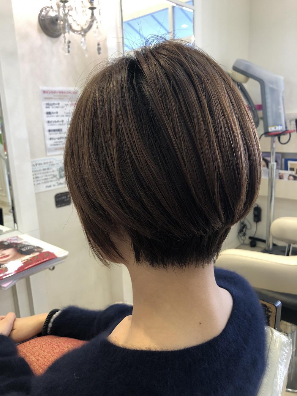 大人ナチュラルショートボブ