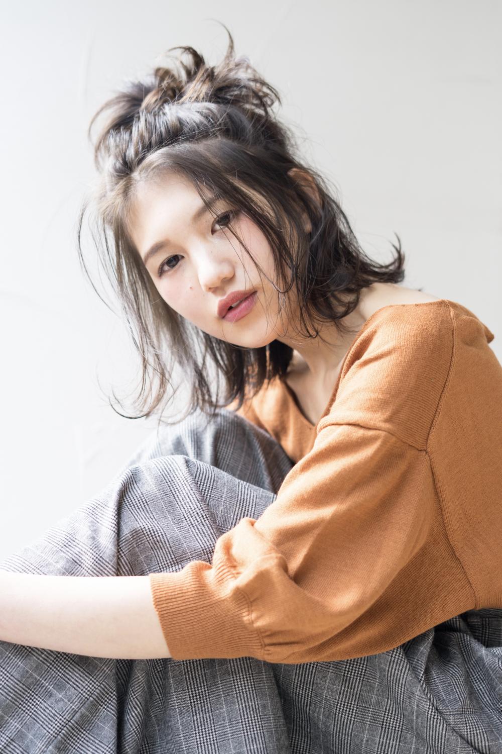 ざっくりお団子ハーフアップ｜サブ写真③