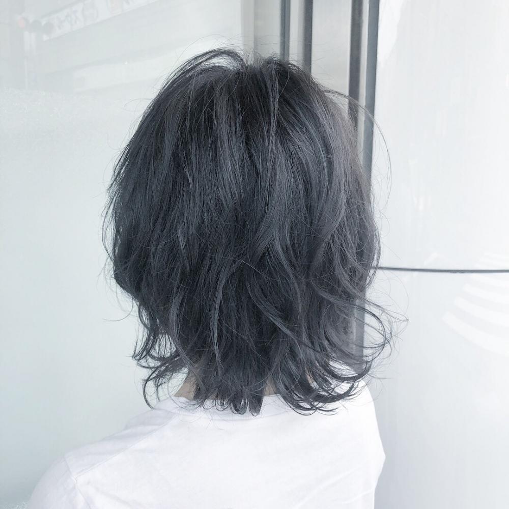 【Ａｓｈ等々力店/水野　翼】ハイトーングレージュ波ウェーブボブ