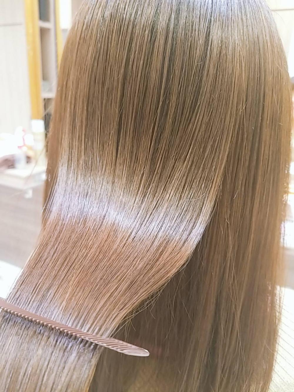 髪質改善ストレート
