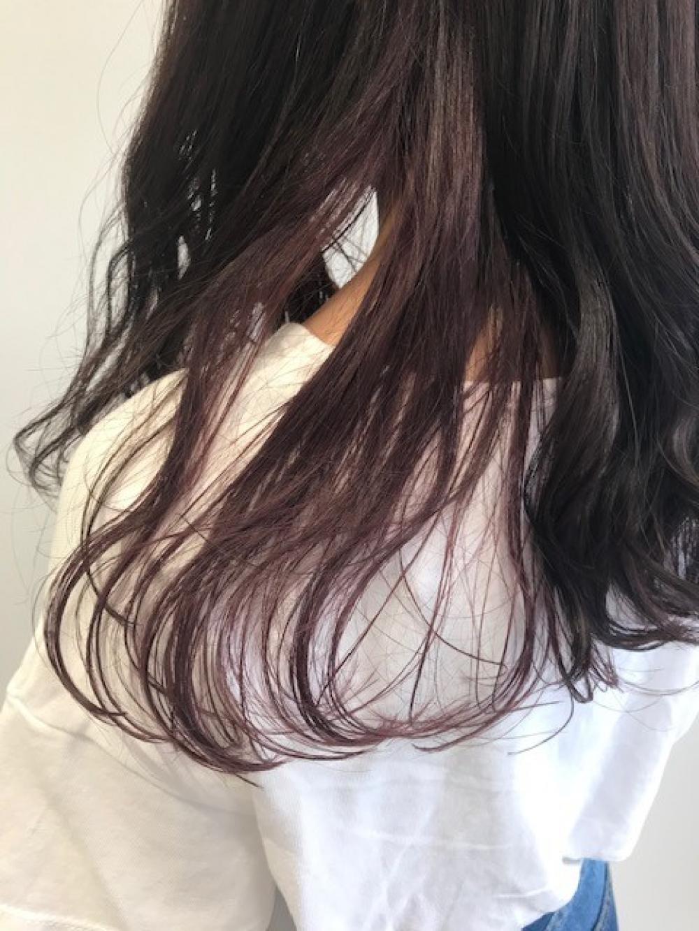 【インナーカラー】ヴァイオレットピンク×ダークヴァイオレット｜サブ写真③