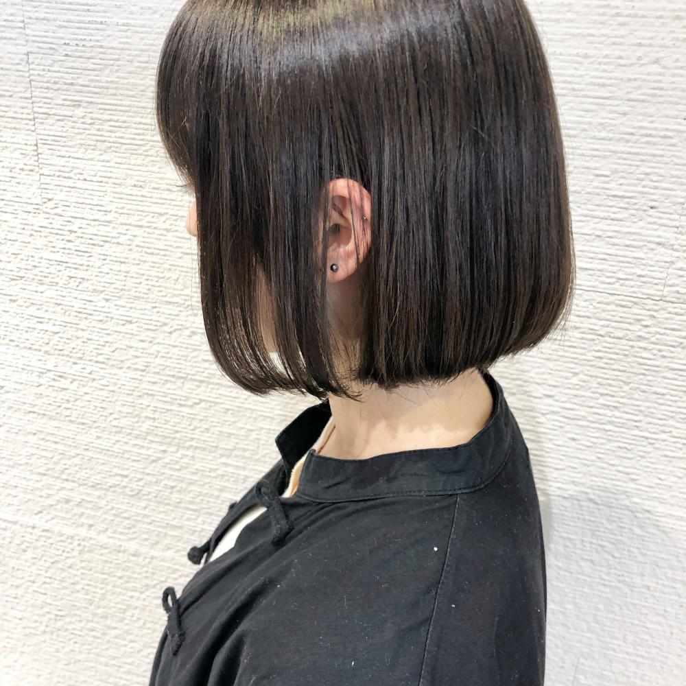 首が綺麗に見えるボブ