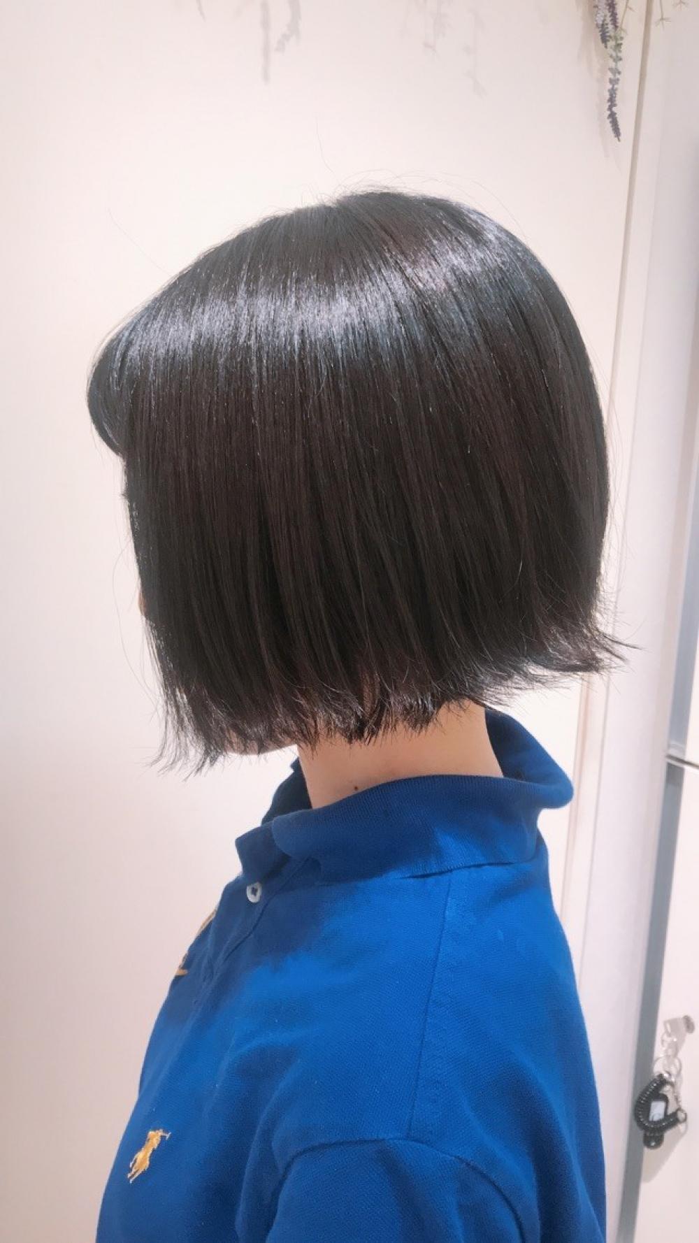 暗髪外ハネボブ