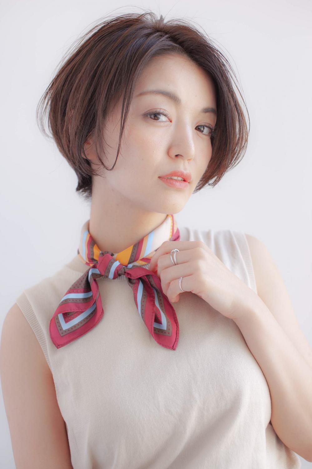 大人可愛いひし形ショートボブ｜サブ写真③