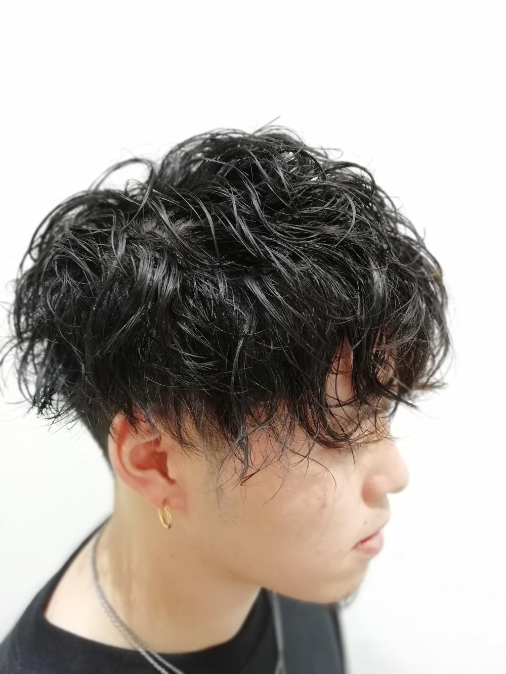 マッシュ×スパイラルパーマ
