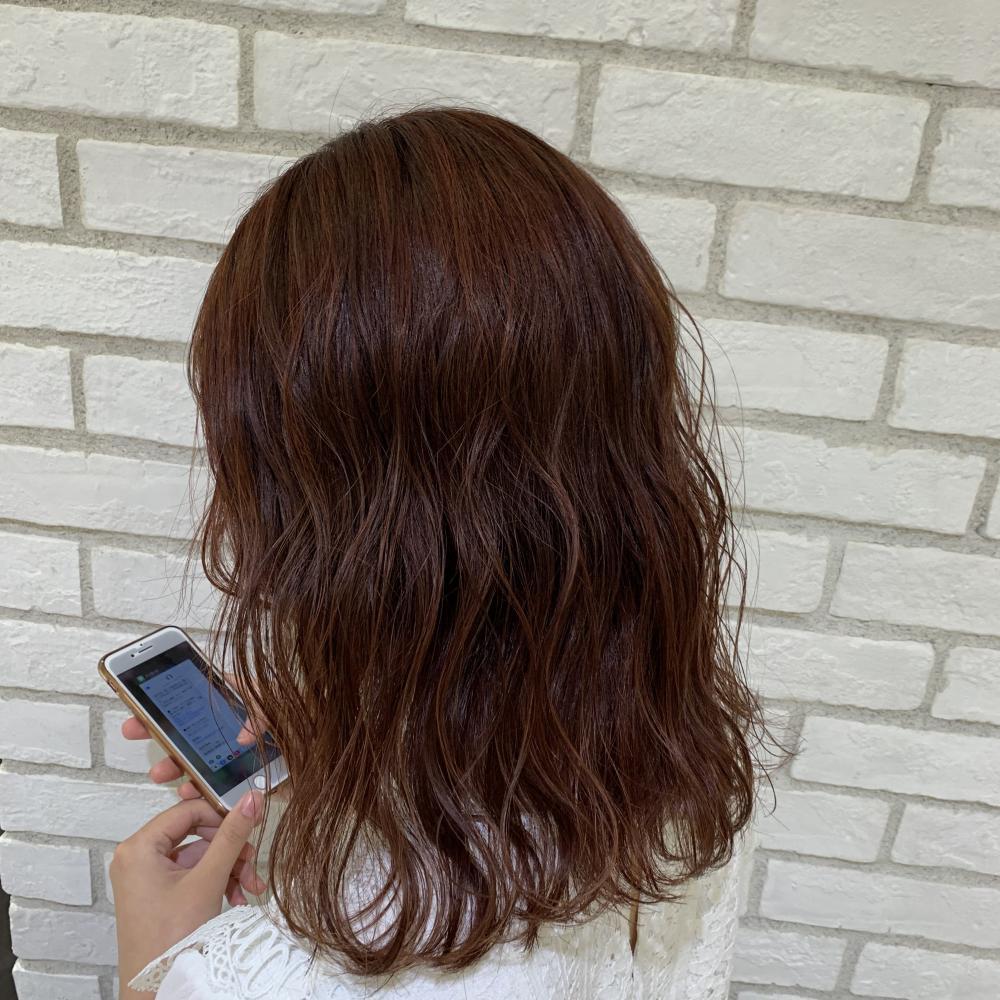 細かいハイライトで◎オレンジカラー