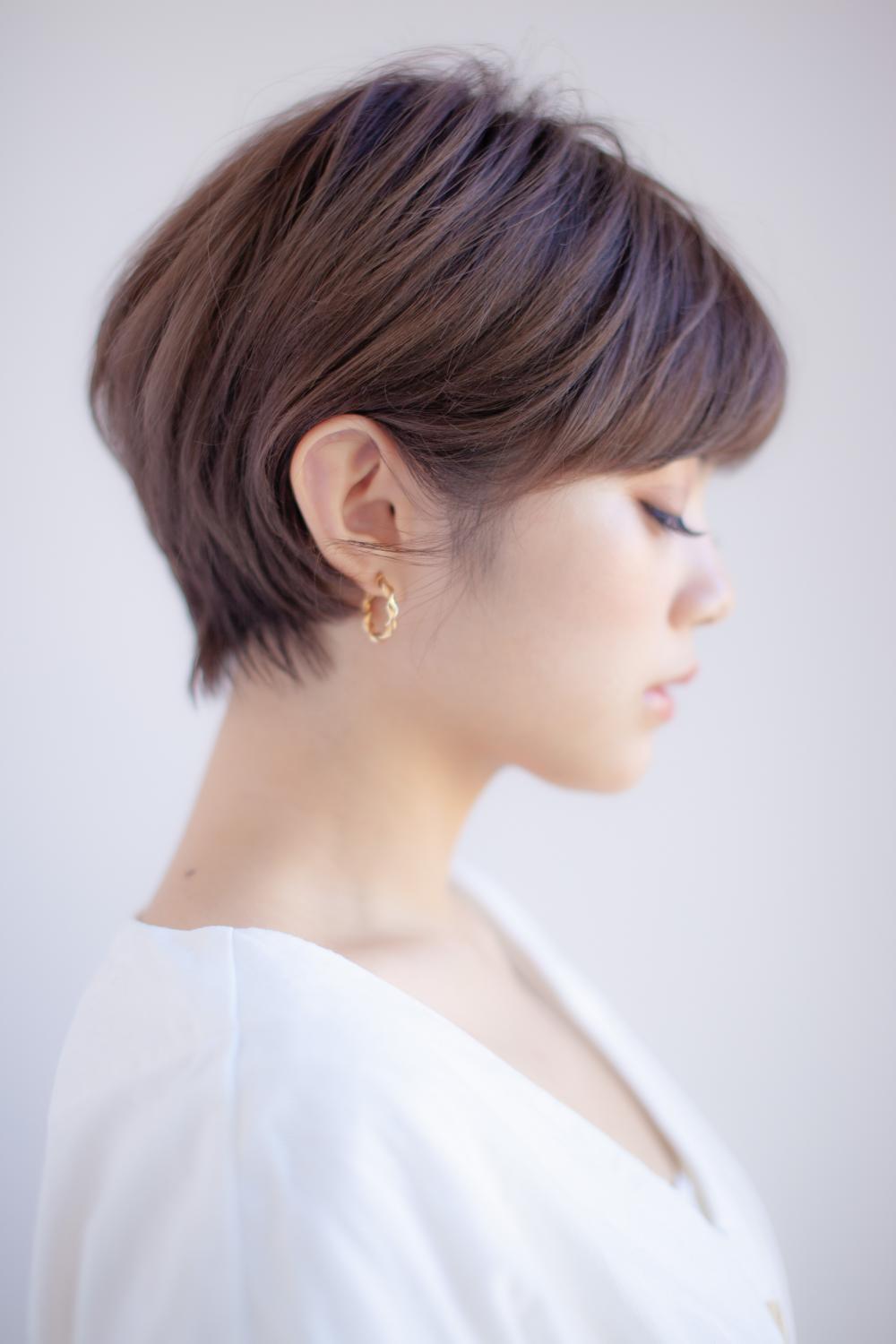 大人可愛い耳かけショートボブ｜サブ写真②