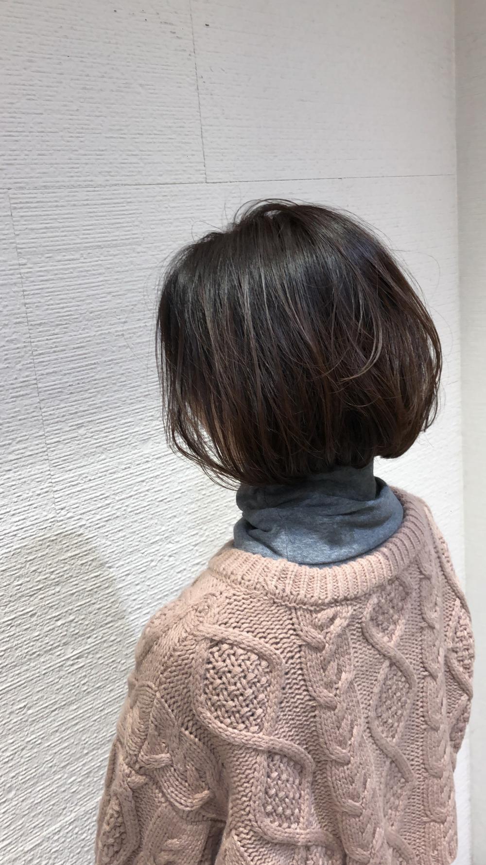 大人グラデーションボブ