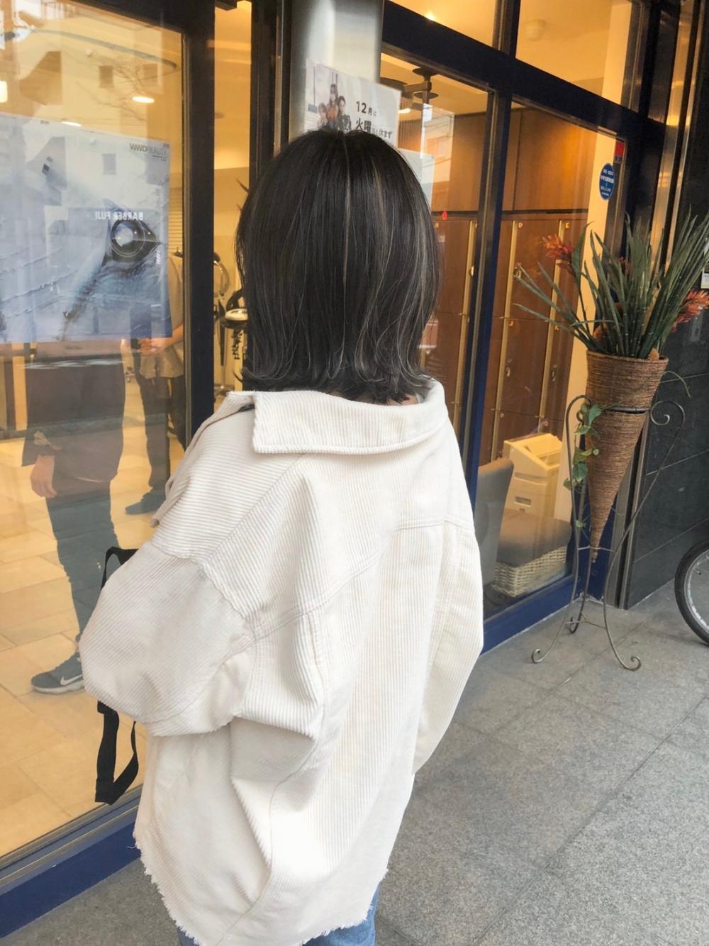 大人ハイライト外はねボブ｜サブ写真②