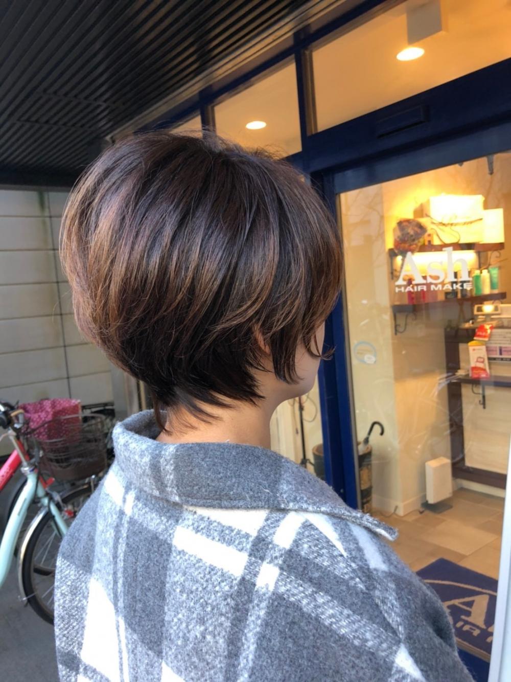 大人小顔ショート