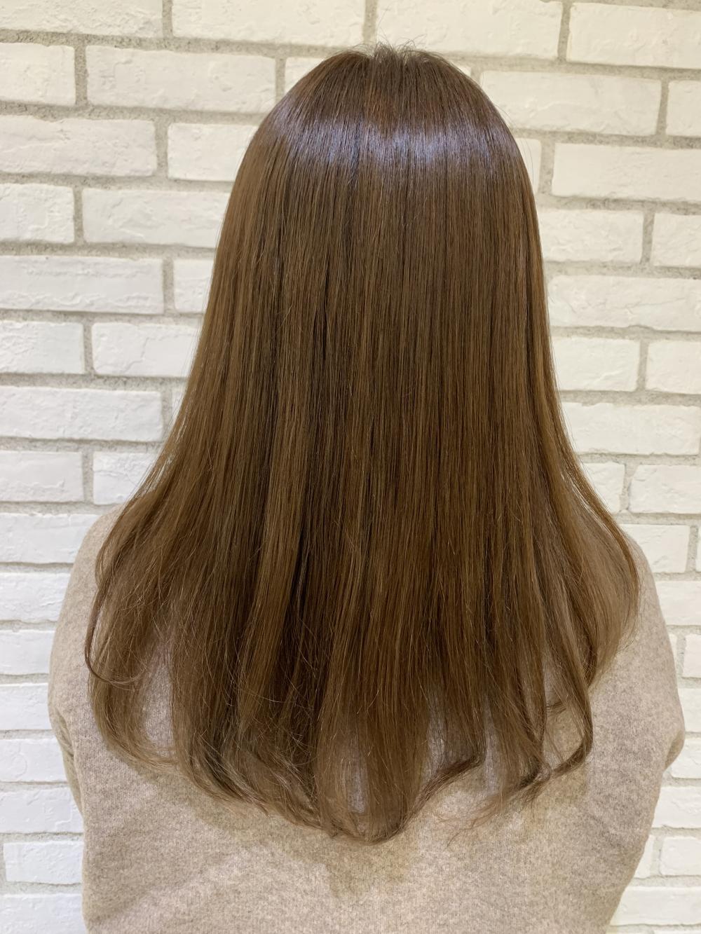 ブリーチなし×イルミナカラー×ミルクティーアッシュ｜サブ写真②