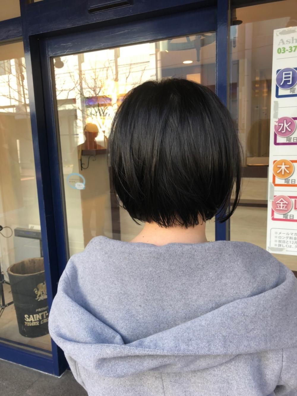 ミニマムボブ<ワンレングスでも毛先の柔らかさ>｜サブ写真③