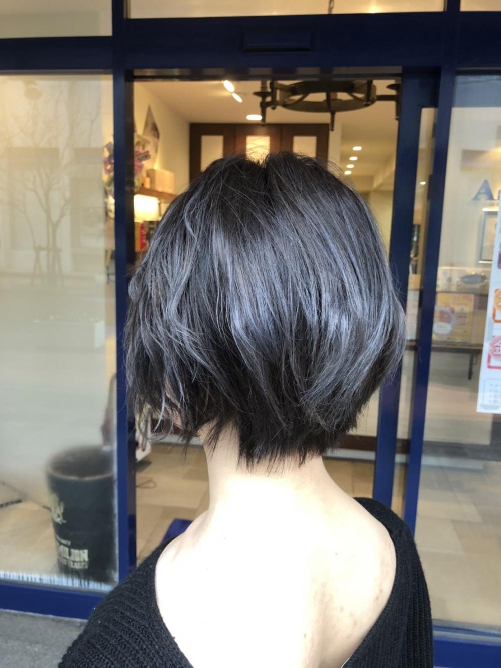 波ウェーブ小顔ショート｜サブ写真②