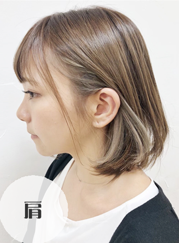 耳かけインナーカラーボブ