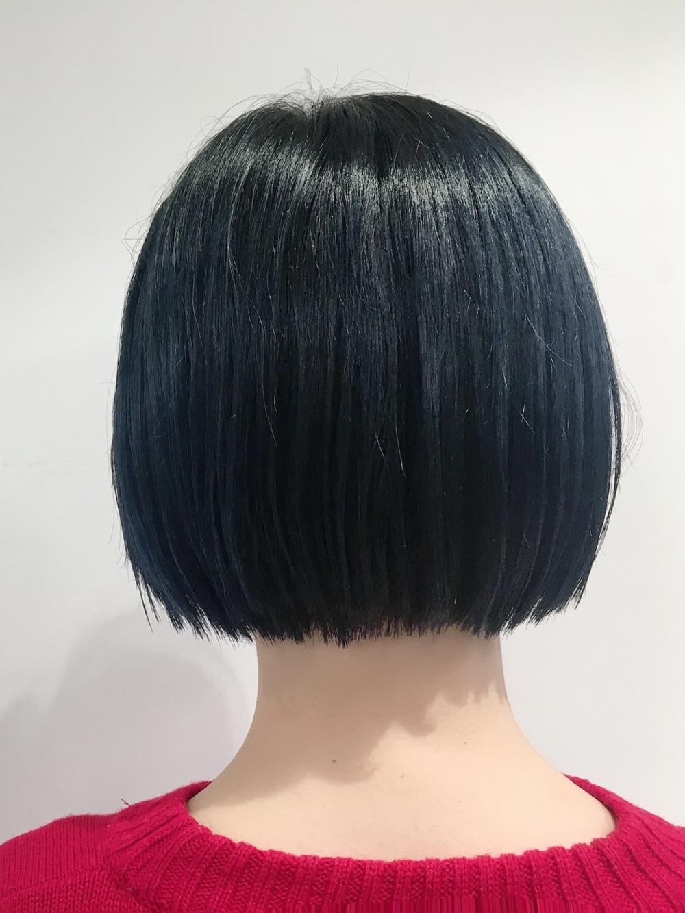 切りっぱなし×ミニボブ