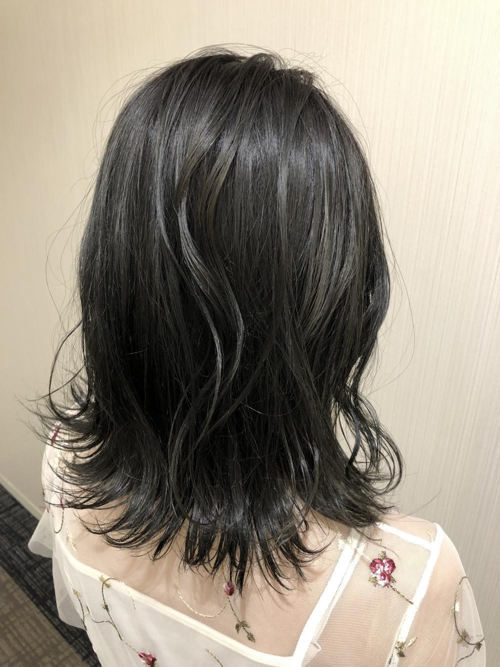 ダークグレージュ外ハネ｜サブ写真②