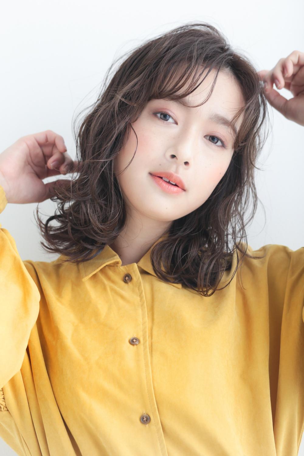 大人かわいいゆるパーマ