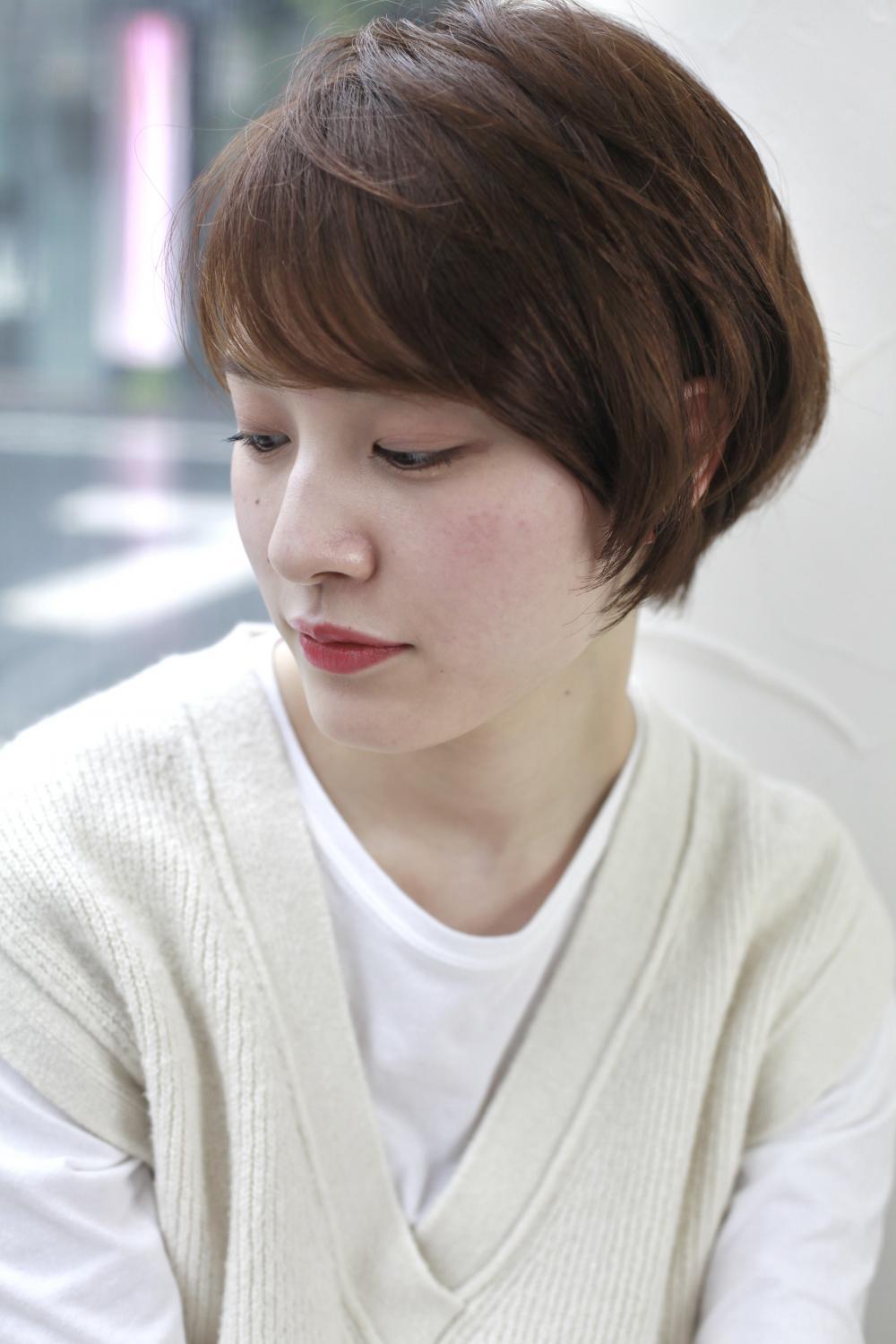 シンプル耳かけショート