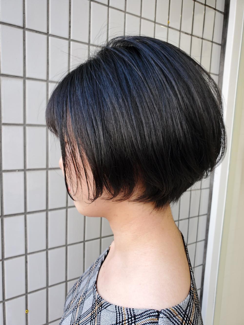 【丸みが可愛い】えりあしスッキリショートボブ｜サブ写真②