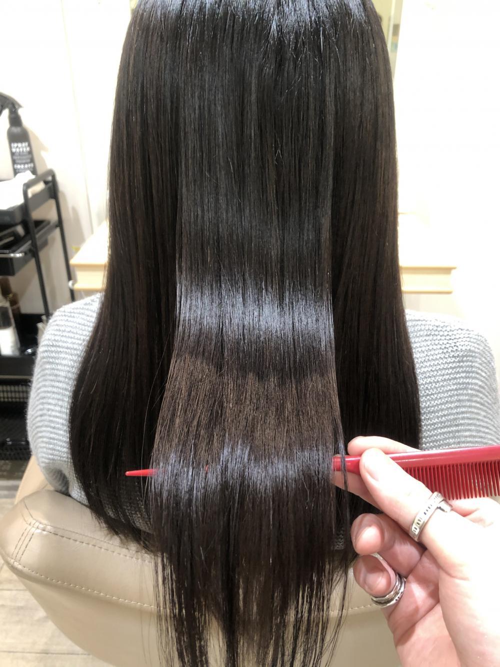 艶感髪質改善ストレート