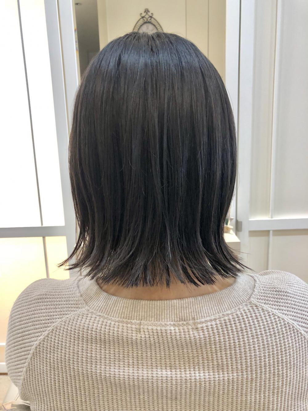 【艶髪】切りっぱなしボブ
