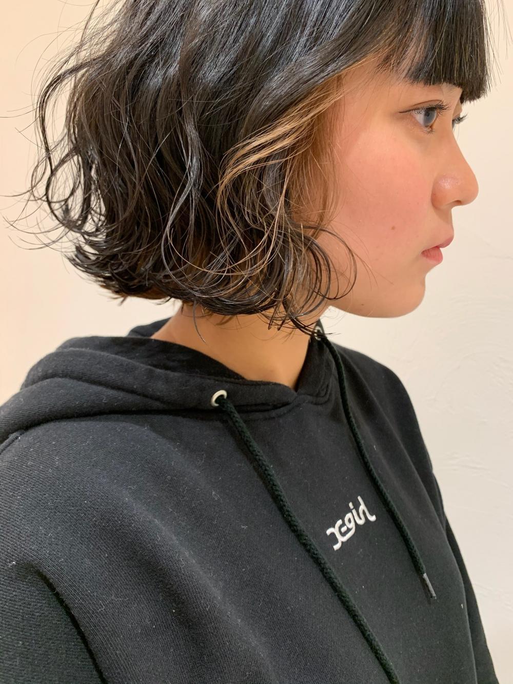 インナーカラー×ミルクティーベージュ