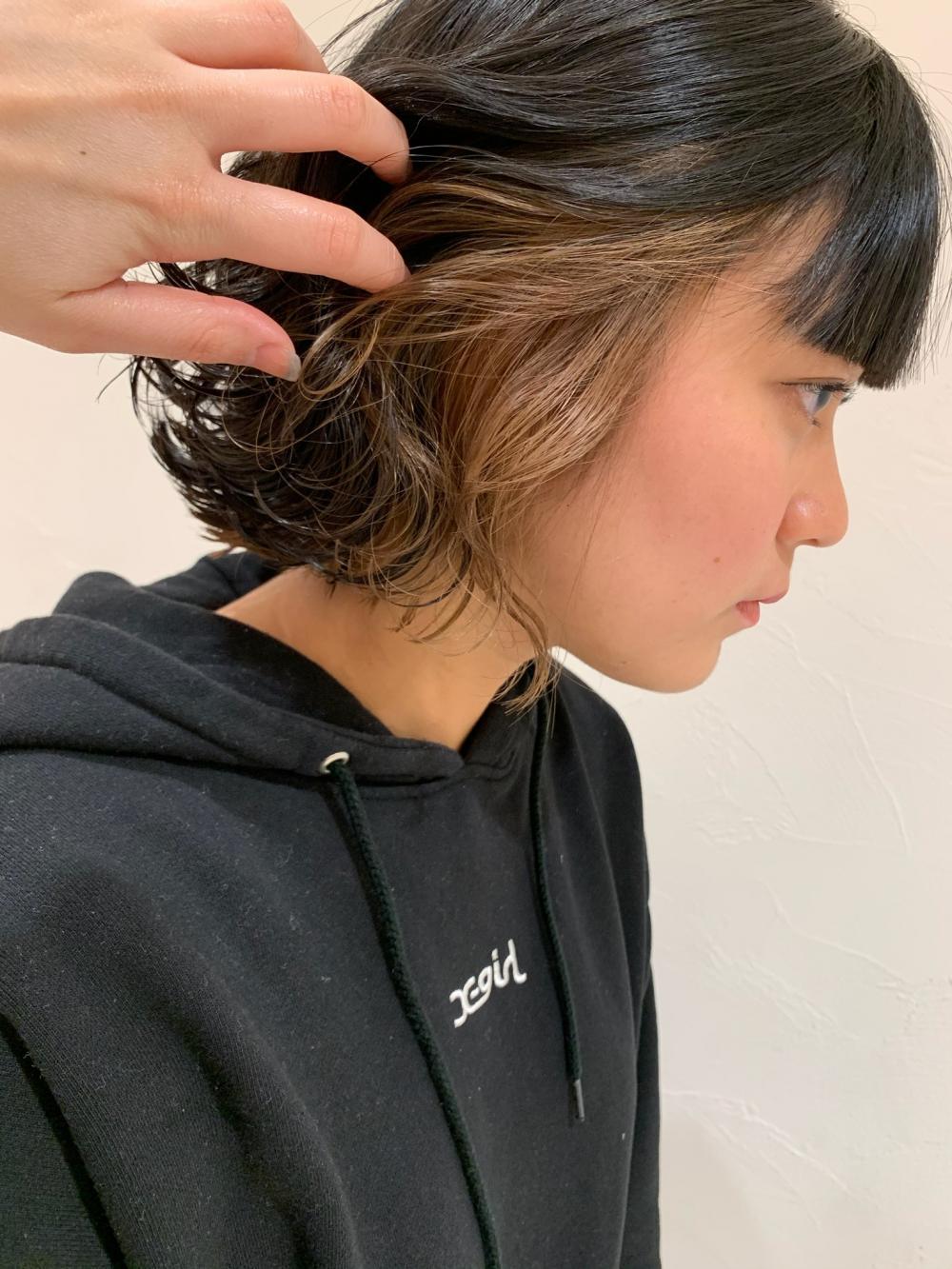 インナーカラー×ミルクティーベージュ｜サブ写真②