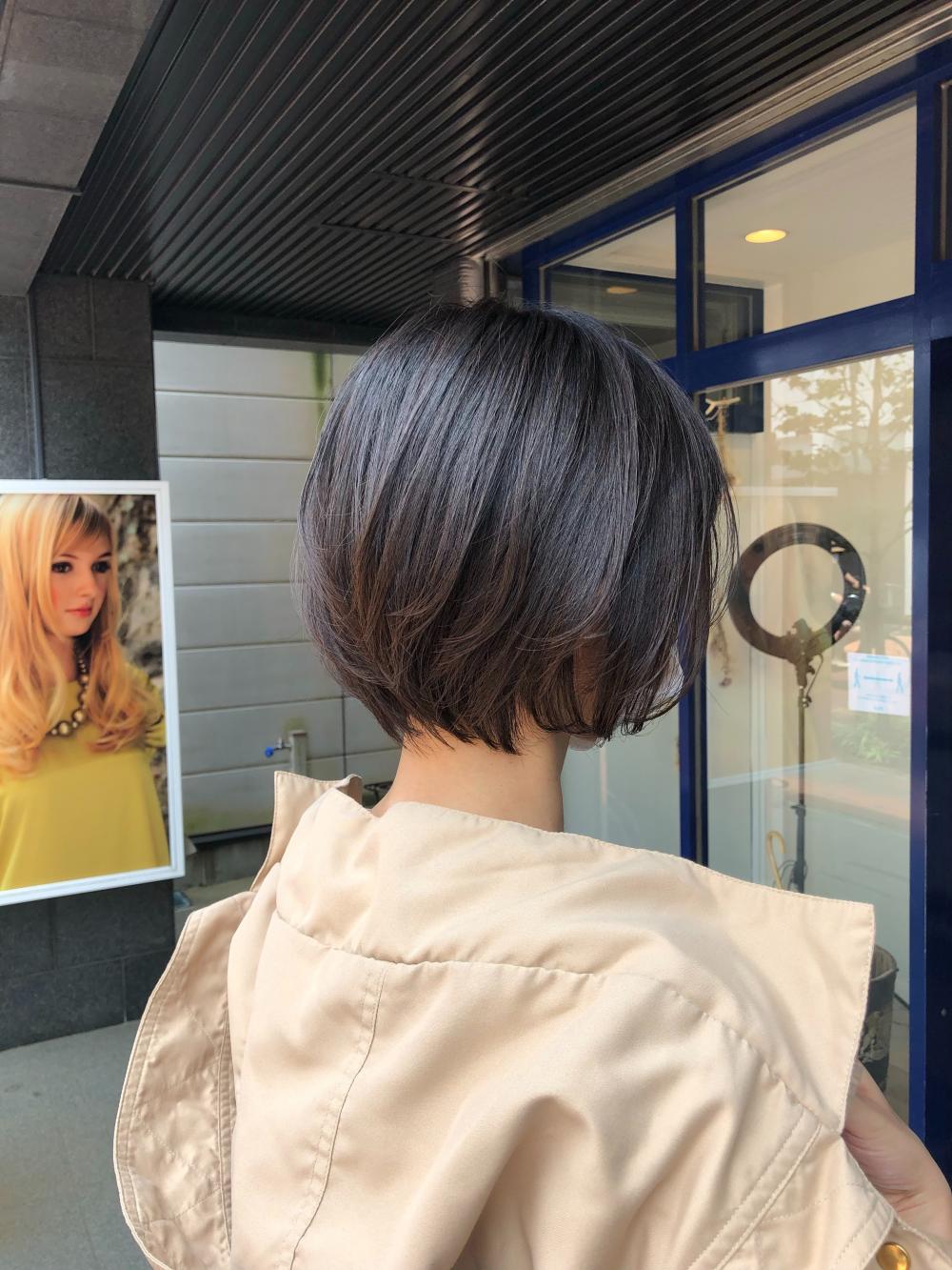 丸い大人ショートボブ
