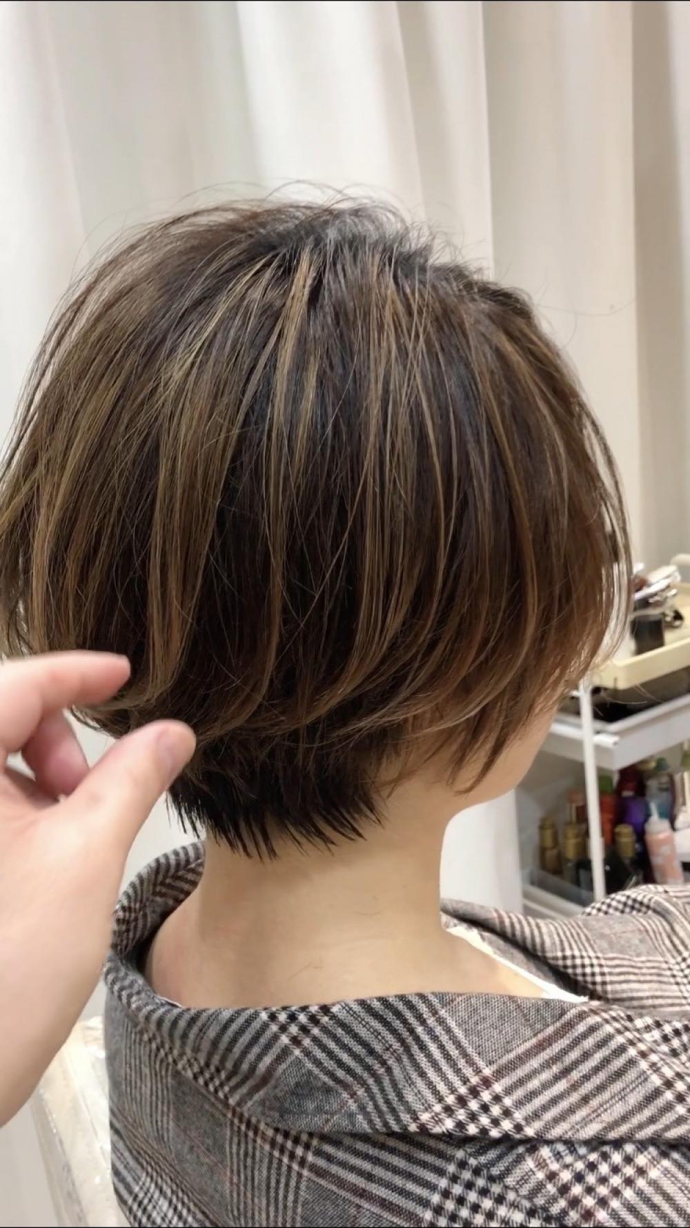 丸みのショートボブ｜サブ写真②