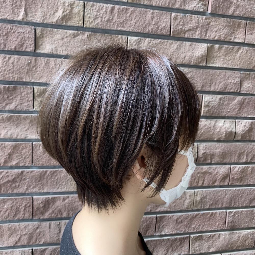 大人可愛いショートボブ