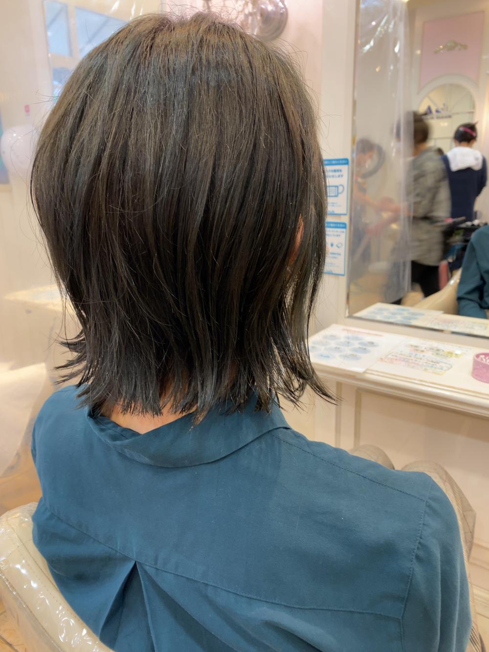 外ハネボブ　モカグレー｜サブ写真③