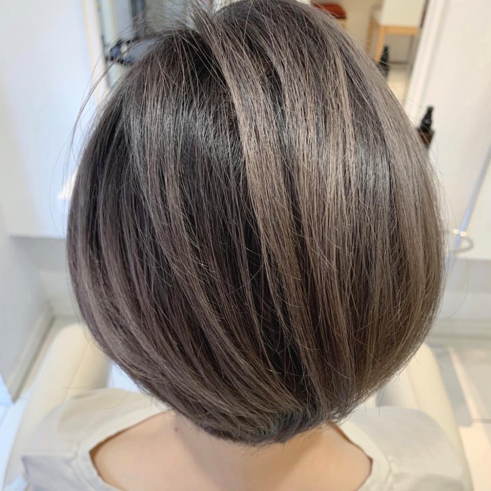＼ラベンダーグレージュ×バレイヤージュ／