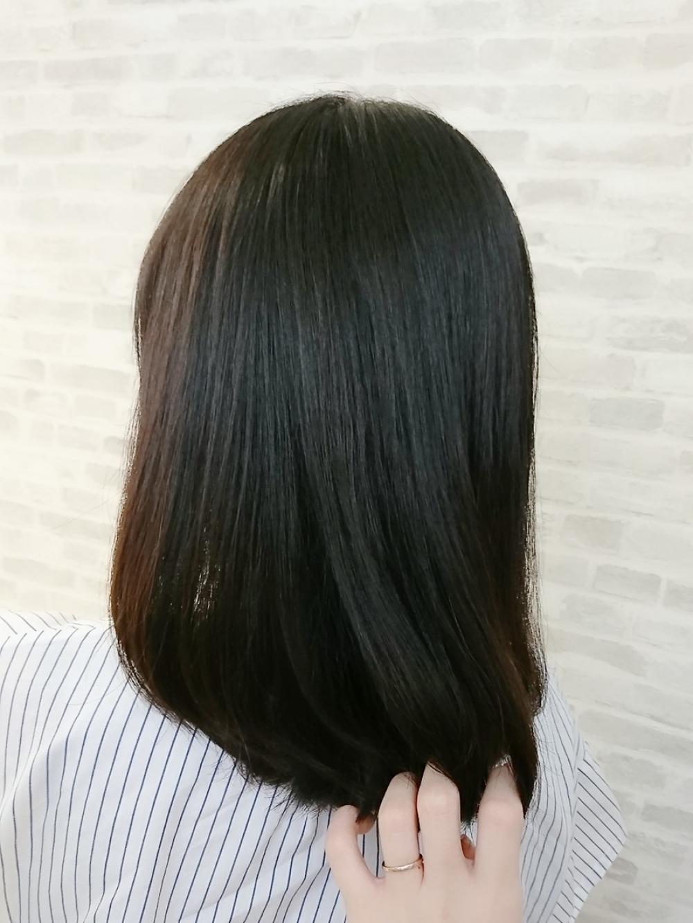 ママさんにもオススメ‼ファイバープレックスカラーで極艶ダークベージュ♢♢♢