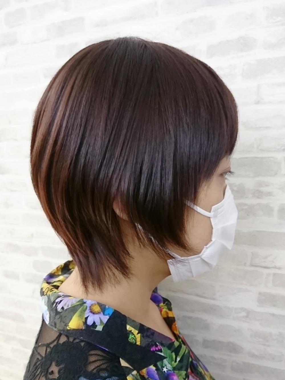 ママさんにもオススメ‼プレミアム縮毛矯正×イルミナカラーの自然派ショート♢♢♢
