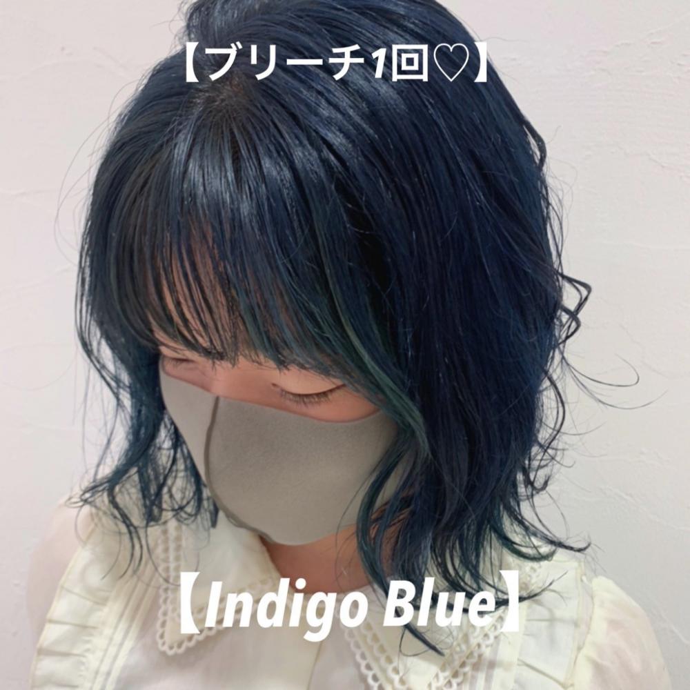 ＼外はねボブ×インディゴブルー／