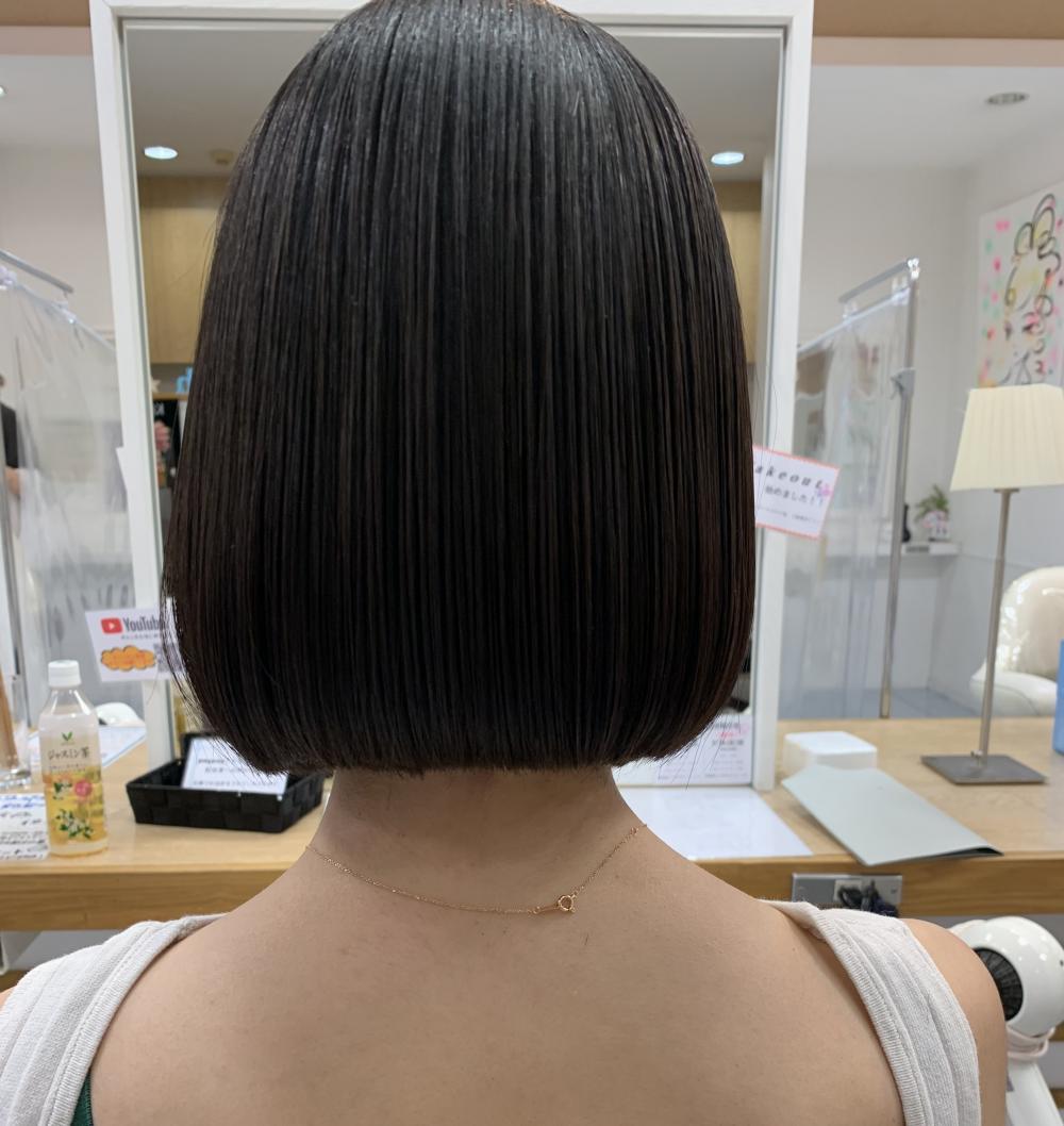 【首が綺麗に見える】ミニボブ
