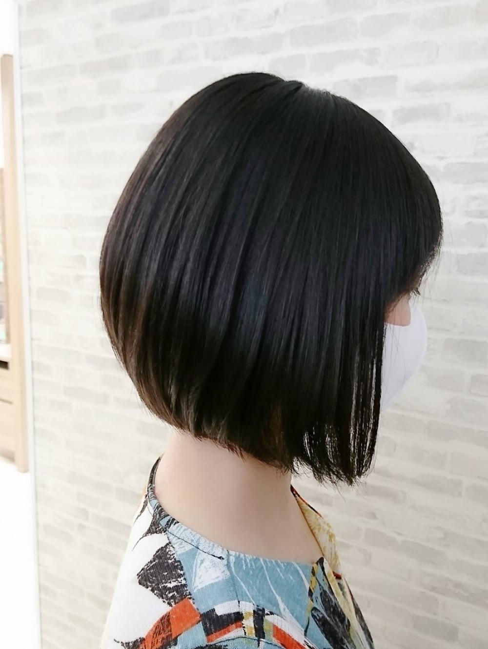 ✡ヘアドネーションでばっさりカット▷▷プレミアム縮毛矯正で自然な前下がりボブへ♪✡