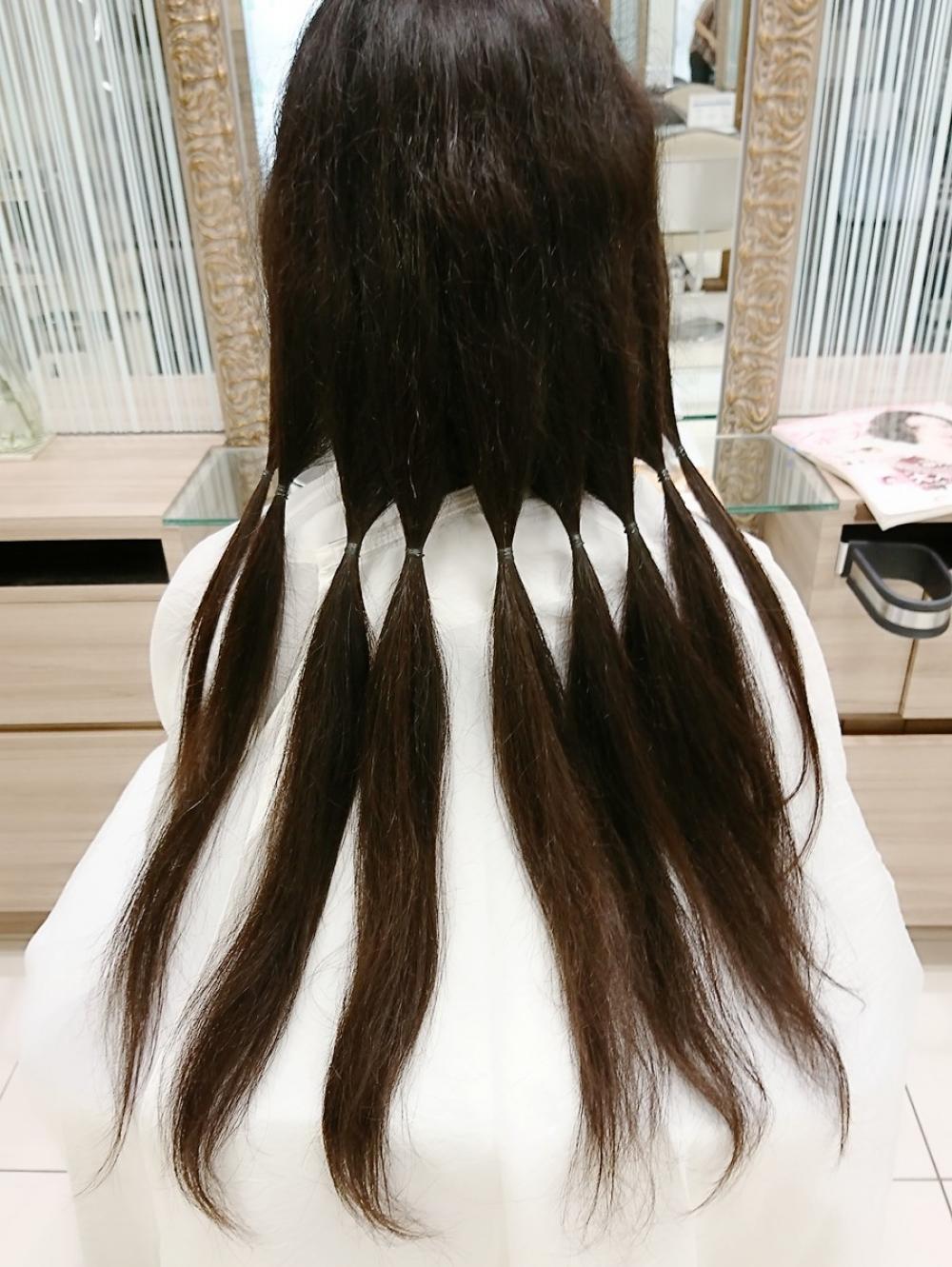 ✡ヘアドネーションでばっさりカット▷▷プレミアム縮毛矯正で自然な前下がりボブへ♪✡｜サブ写真③