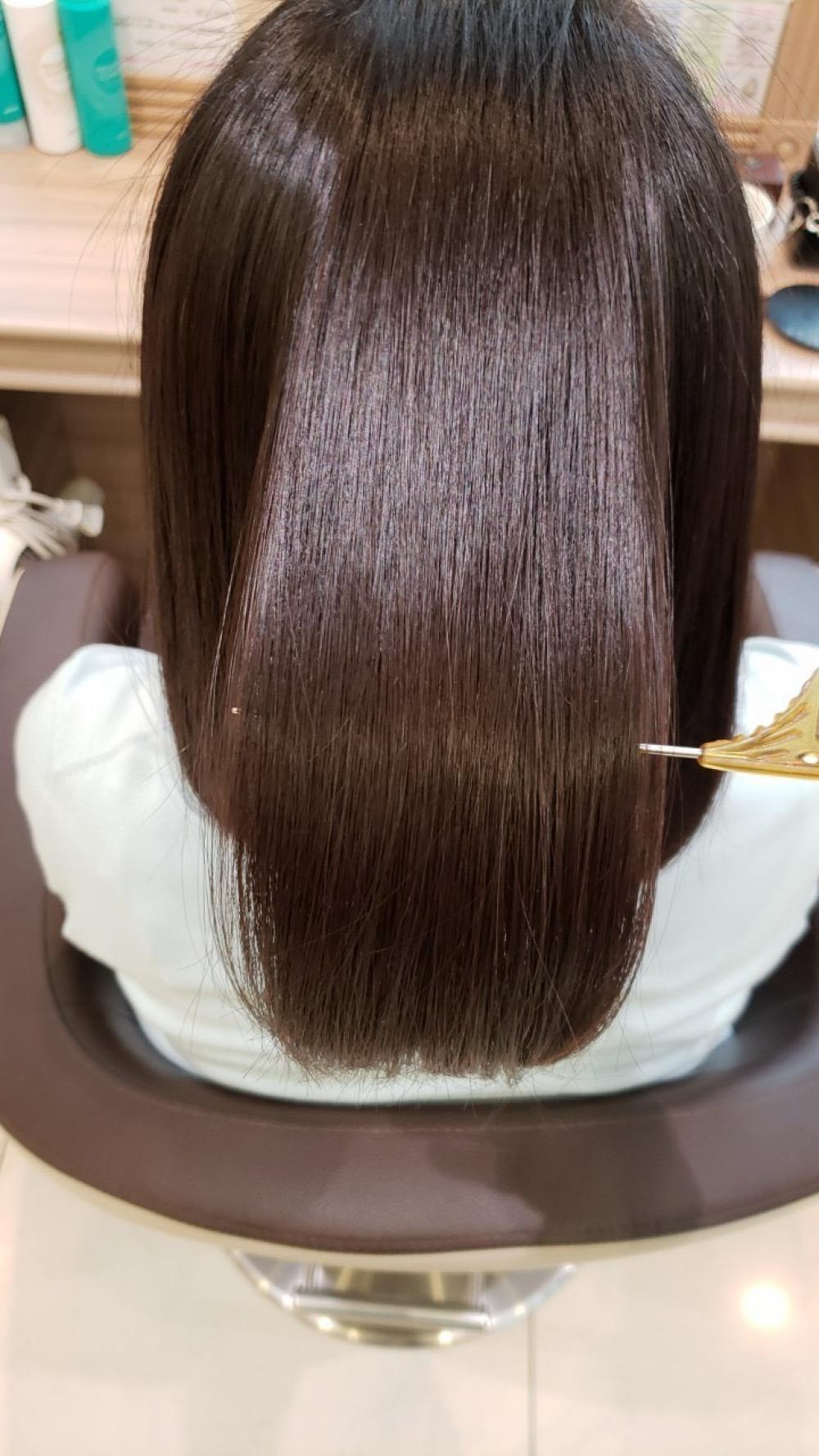 ツヤ感最高の縮毛矯正