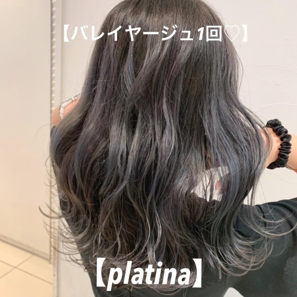 ＼明るい白髪染め×プラチナグレージュ／