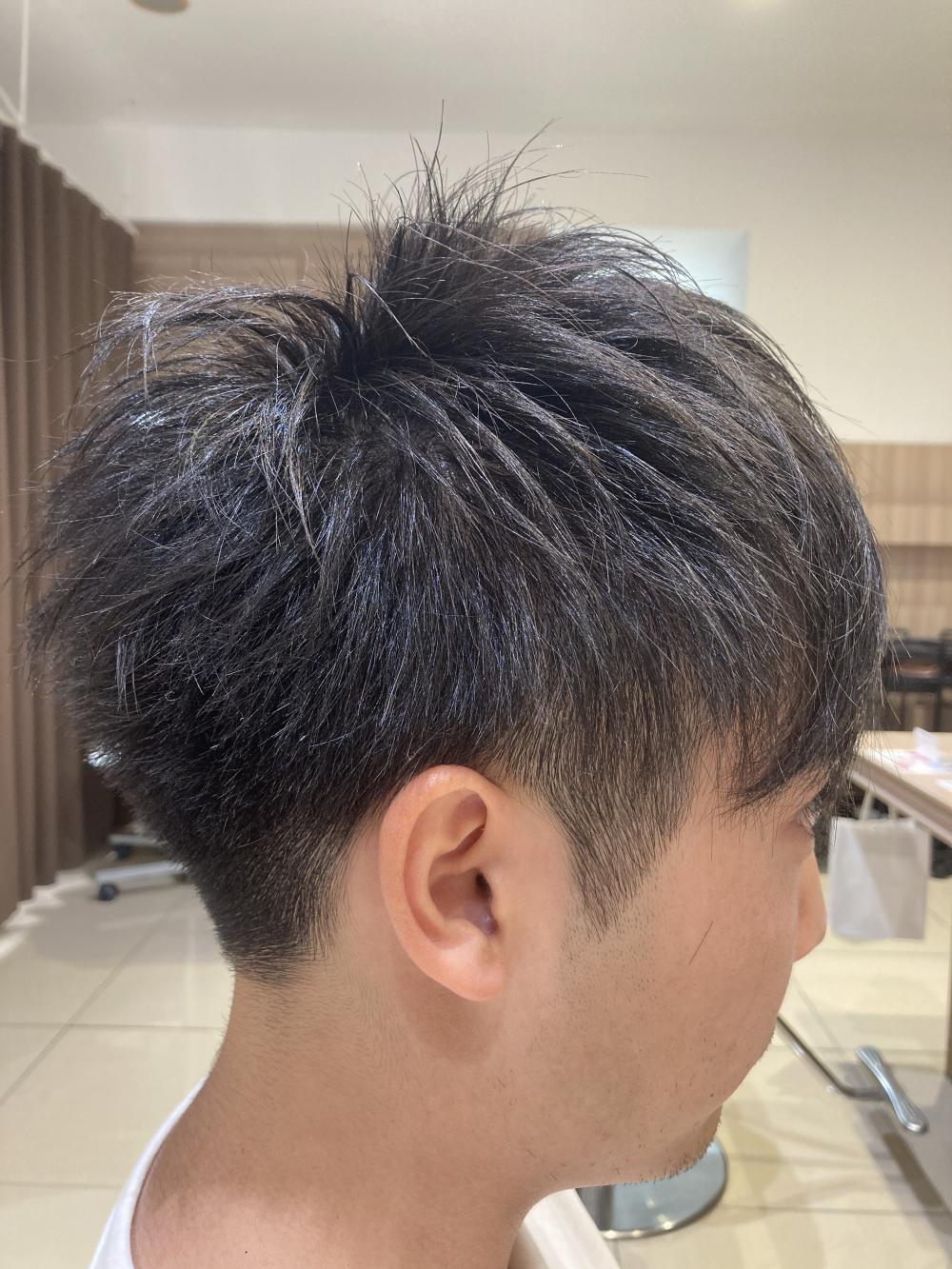 ツーブロックショート